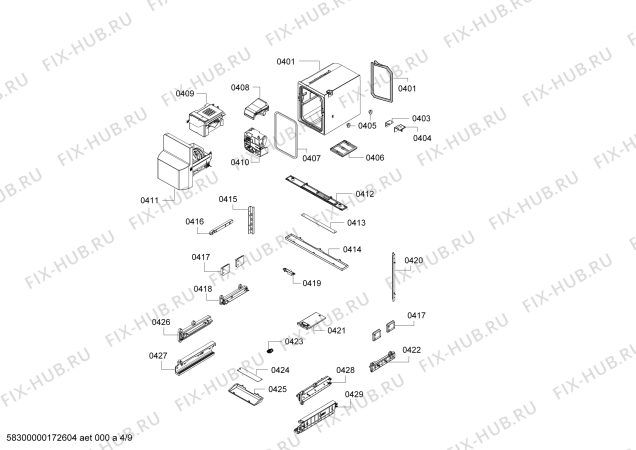 Схема №8 KA58NA75 с изображением Компрессор для холодильника Bosch 00145002