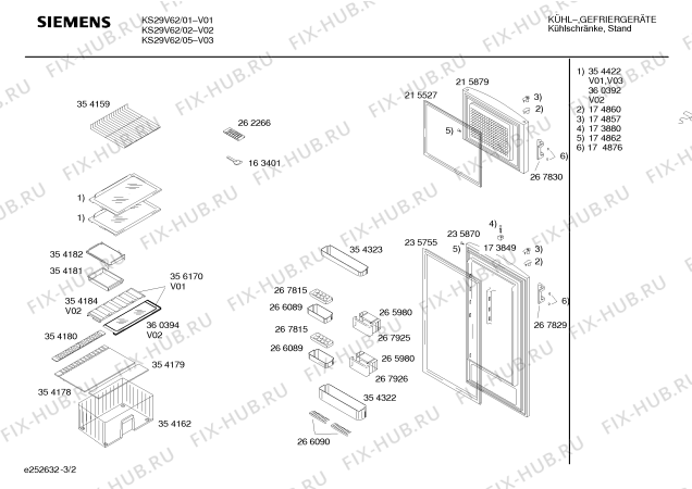 Схема №2 KS29V62 с изображением Дверь для холодильника Siemens 00215879