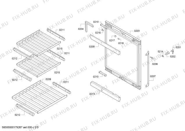 Схема №3 RW404261CN, Gaggenau с изображением Амортизатор для холодильника Bosch 12003921