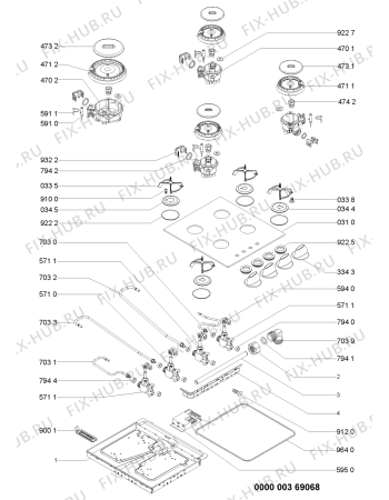 Схема №1 AKL758/NB с изображением Труба для электропечи Whirlpool 481253049427
