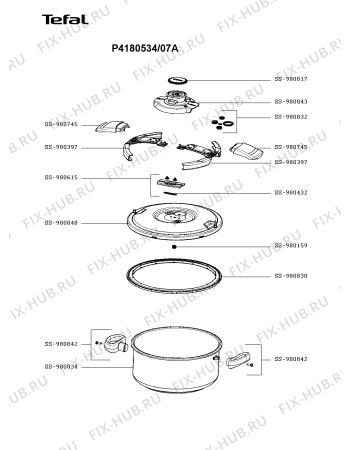 Схема №1 P4180534/07A с изображением Сотейника Tefal SS-980843