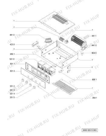 Схема №1 SMS 3460 IN с изображением Обшивка для духового шкафа Whirlpool 481945359175