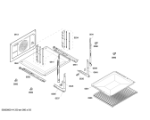 Схема №5 4HB425X Horno lynx indep.inox.multif.carro.min с изображением Передняя часть корпуса для электропечи Bosch 00675890