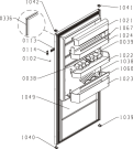 Схема №1 RI46208 (184846, HKI2027BF) с изображением Дверца для холодильника Gorenje 185864