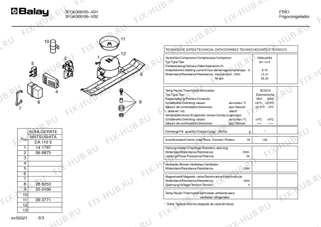 Схема №3 3FG6320 с изображением Инструкция по эксплуатации для холодильной камеры Bosch 00521432