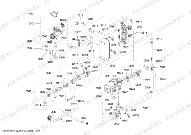 Схема №5 B1RDC2841H с изображением Зажим для электроводонагревателя Bosch 00609542