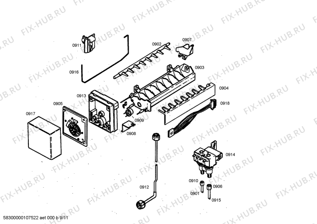 Схема №9 KG57U95SKD с изображением Рамка для холодильной камеры Siemens 00355782