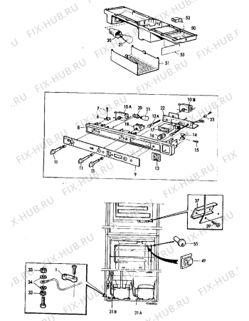 Взрыв-схема холодильника Electrolux TR1188 - Схема узла Refrigerator electrical equipment