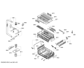 Схема №5 S58M69X0GB с изображением Передняя панель для электропосудомоечной машины Bosch 00708132