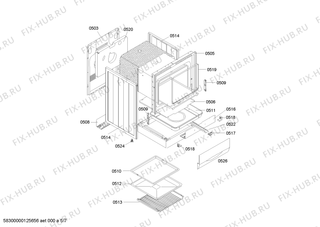 Схема №5 HSW422020N с изображением Варочная панель для духового шкафа Bosch 00680231