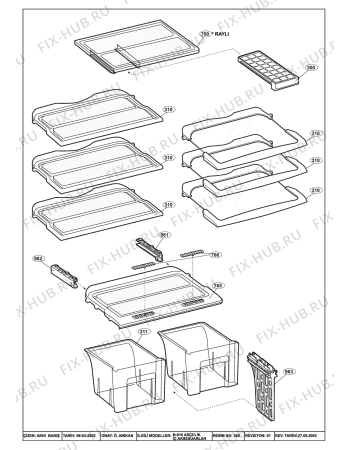 Схема №4 BEKO NDP 9110 HCA (6054487182) с изображением Крышечка для холодильника Beko 4311580585