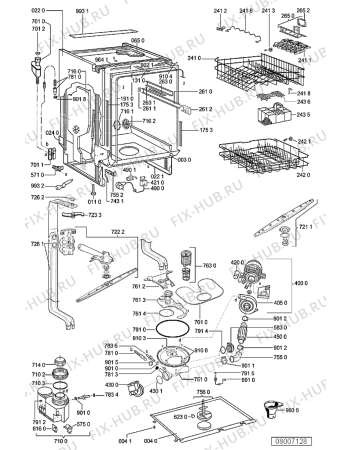 Схема №2 ADG 9415 с изображением Панель для посудомойки Whirlpool 481245373133