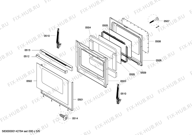 Схема №4 HGS3023UC с изображением Кабель для плиты (духовки) Bosch 00651134