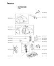 Схема №1 DKA247(0) с изображением Часть корпуса для мясорубки Moulinex SS-989658