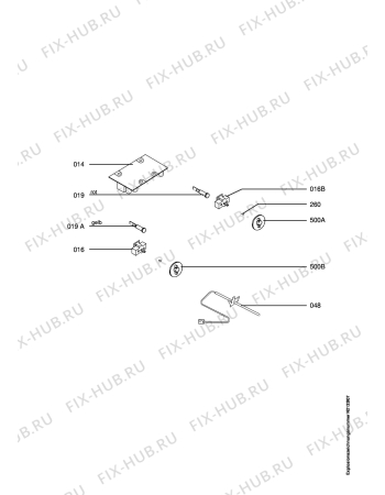 Взрыв-схема плиты (духовки) Aeg CB4040-1-LG - Схема узла Functional parts 267