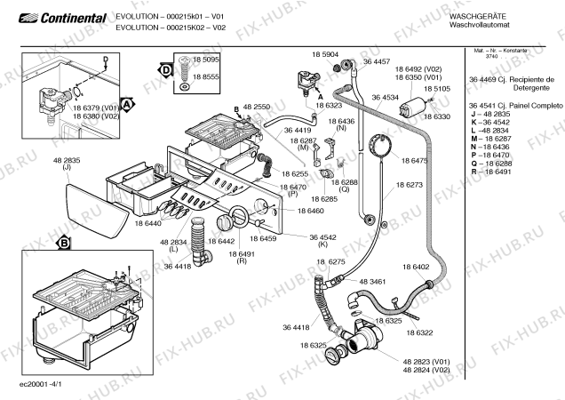 Схема №2 000215K02 с изображением Переключатель для стиральной машины Bosch 00186367