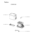 Схема №1 LT140111/J5 с изображением Клавиша для тостера (фритюрницы) Moulinex FS-9100023914