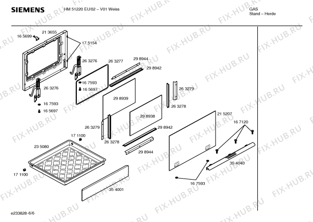 Схема №4 HM51220EU с изображением Инструкция по эксплуатации для духового шкафа Siemens 00523666