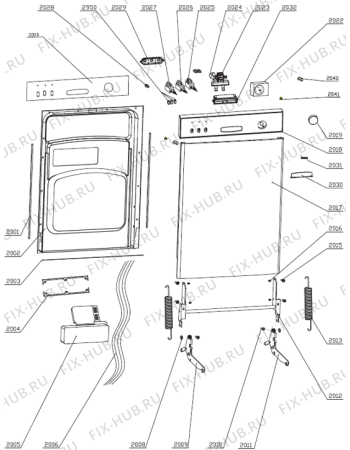Схема №3 KGI600W (176356, WQP12-9026A) с изображением Панель управления для посудомойки Gorenje 194274