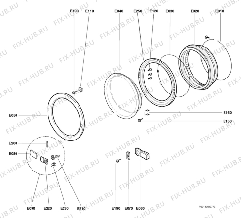 Взрыв-схема стиральной машины Zanker WF2030 - Схема узла Section 6