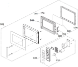 Схема №1 MMO20DEII (474786) с изображением Дверца для микроволновки Gorenje 436167