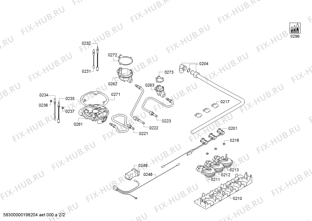 Взрыв-схема плиты (духовки) Bosch PPC6A6B10 MG 60F 2G+1W 4KW BOSCH SV - Схема узла 02