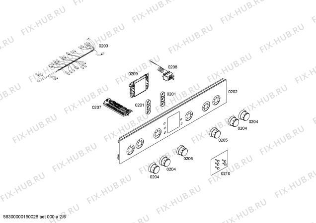 Схема №3 HGV425120N с изображением Фронтальное стекло для духового шкафа Bosch 00249544