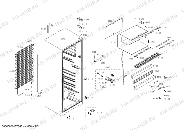 Схема №3 RDS42BS011 REF COLDEX COOLSTYLE 391A ST 220V/60HZ с изображением Дверь для холодильника Bosch 00712387