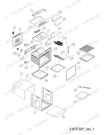 Схема №2 FGGIMKIX (F084682) с изображением Панель для духового шкафа Indesit C00310668