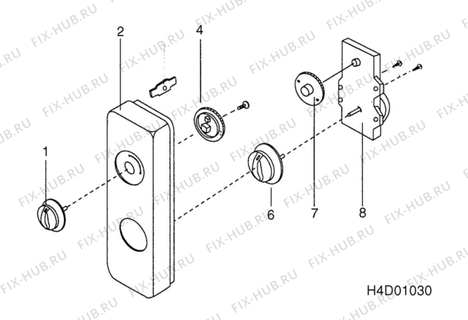 Взрыв-схема микроволновой печи Electrolux ZM12M - Схема узла H40 Panel, users manual  D