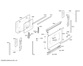 Схема №8 U1644S0GB с изображением Фронтальное стекло для плиты (духовки) Bosch 00447906