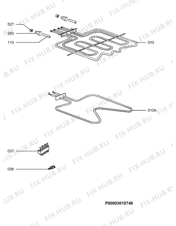 Взрыв-схема плиты (духовки) Electrolux EOB31000R EU - Схема узла Electrical equipment