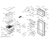 Схема №4 BD2056H2AN с изображением Дверь для холодильника Bosch 00711190