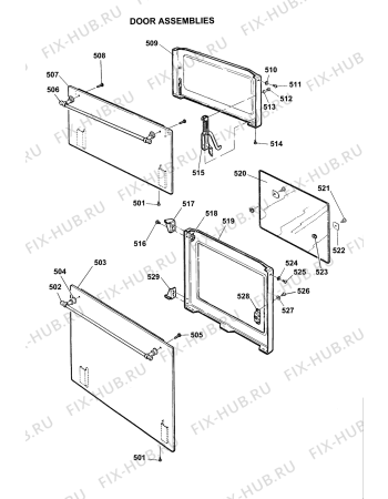 Схема №4 J160EW (F032746) с изображением Инструкция по эксплуатации для плиты (духовки) Indesit C00220973