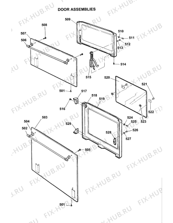 Схема №4 J160EW (F032746) с изображением Всякое для духового шкафа Indesit C00228851