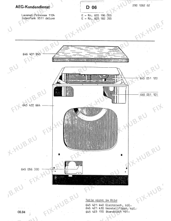 Взрыв-схема посудомоечной машины Interfunk (N If) INTERFUNK 9511DELUXE - Схема узла Section1