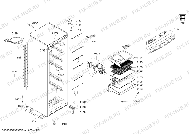 Схема №2 GSN32X31 с изображением Панель управления для холодильной камеры Bosch 00704845