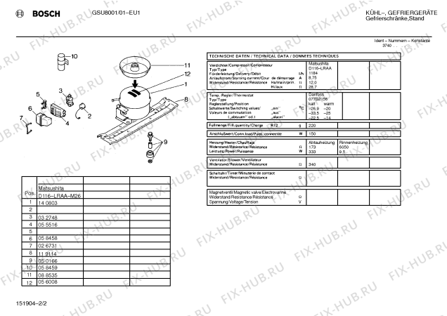 Взрыв-схема холодильника Bosch GSU8001 - Схема узла 02
