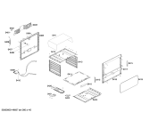 Схема №4 FG102K13SC с изображением Дверь для духового шкафа Bosch 00668879