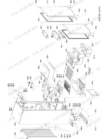 Схема №1 KGN 312 A+ IL с изображением Панель управления для холодильника Whirlpool 480132103299