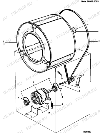 Взрыв-схема стиральной машины Ariston S54K (F005520) - Схема узла