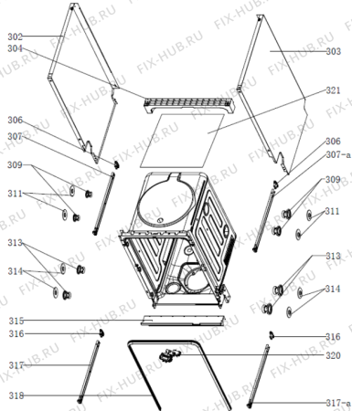 Взрыв-схема посудомоечной машины Gorenje GI55110S (584940, WQP8-GDBI1) - Схема узла 03