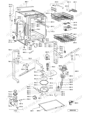 Схема №1 ADG 8441/2 IX с изображением Сенсорная панель для электропосудомоечной машины Whirlpool 481245372869