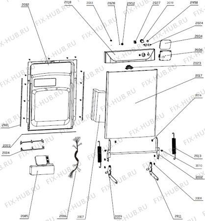 Взрыв-схема посудомоечной машины Gorenje GS61110BW (246756, PMS60S) - Схема узла 02