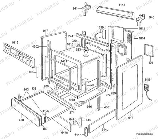 Взрыв-схема комплектующей Zanussi ZCM900X - Схема узла Section 1