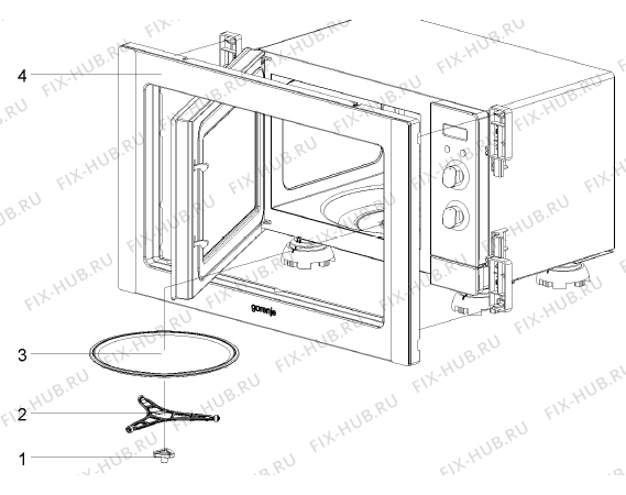 Взрыв-схема микроволновой печи Gorenje BM2120AX (246150, ED18NB1) - Схема узла 08