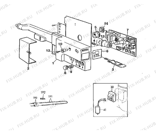 Взрыв-схема холодильника Electrolux TF1108A - Схема узла Electrical equipment 268