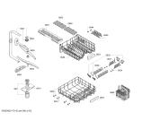 Схема №5 SMI53M82EU с изображением Передняя панель для электропосудомоечной машины Bosch 00675503