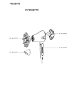 Схема №1 CV7640I0/7P0 с изображением Электрофен Rowenta CS-00129332