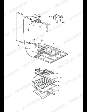 Схема №5 SGGK 854 с изображением Изоляция для плиты (духовки) DELONGHI 039406